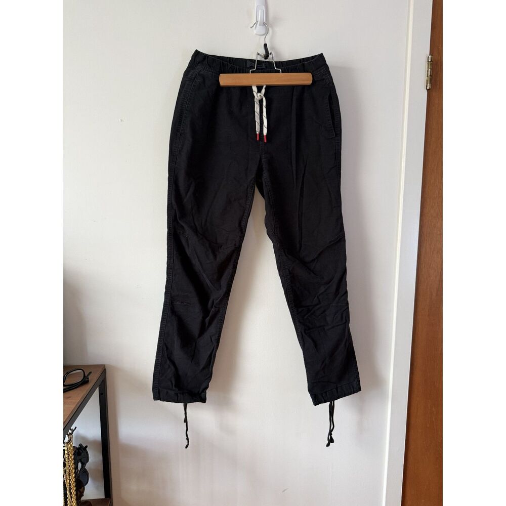 Topo Designs Women's Dirt Pants, Black, Organic Cotton Stretch Canvas, Size M